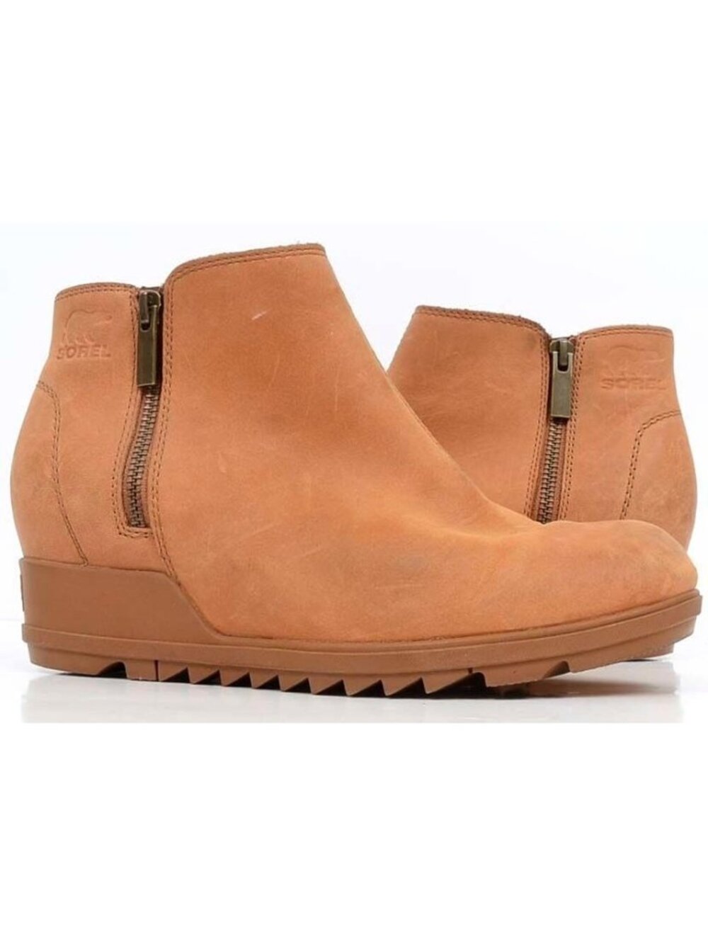 Sorel‎ Women's 9 Evie II Waterproof Suede Wedge Ankle Bootie Lug Sole Comfort